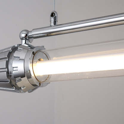 Industrial Aluminum Acrylic LED Island Chandelier
