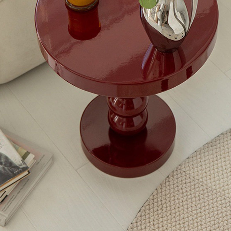 Vintage Round Beaded Wooden Coffee Table