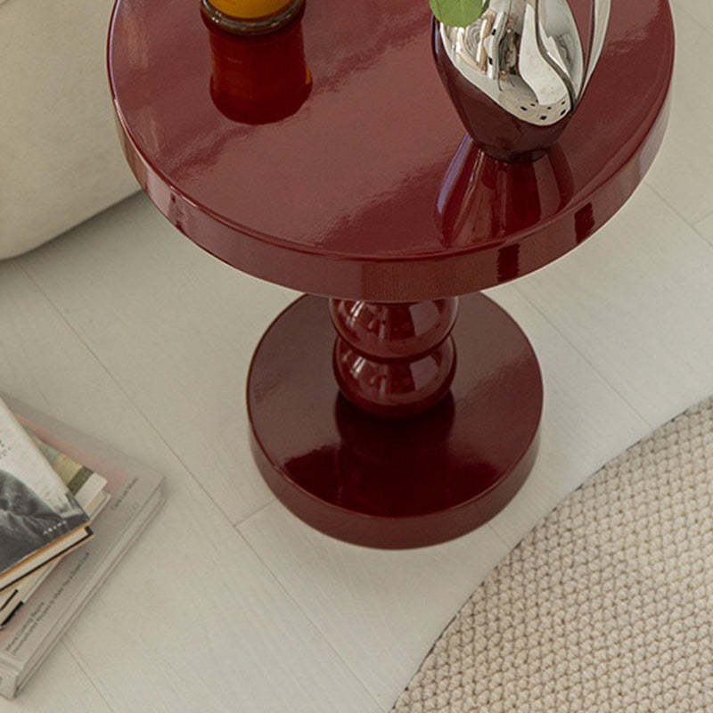 Vintage Round Beaded Wooden Coffee Table