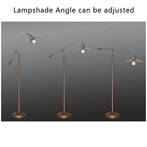Industrial Bronze Boom Arm Floor Lamp