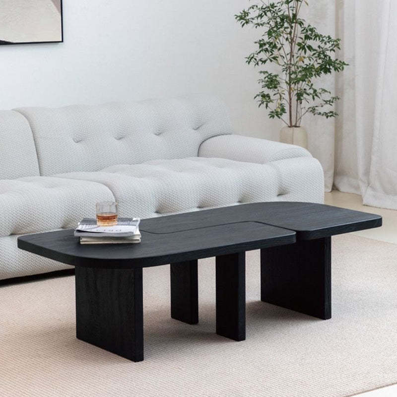 Japanese Rectangular Pine End Table