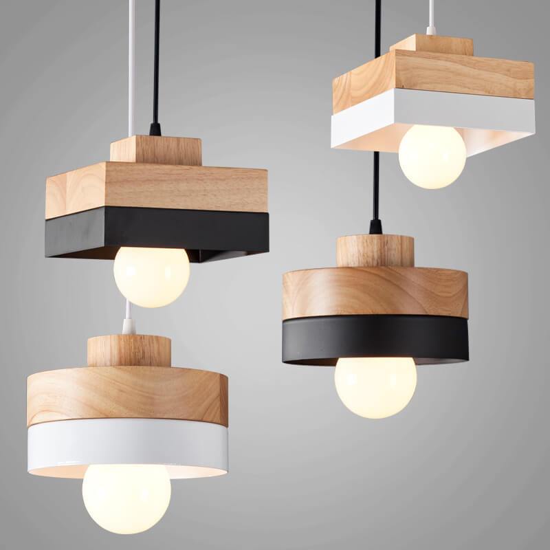 Nordic Round Square Pendant Light