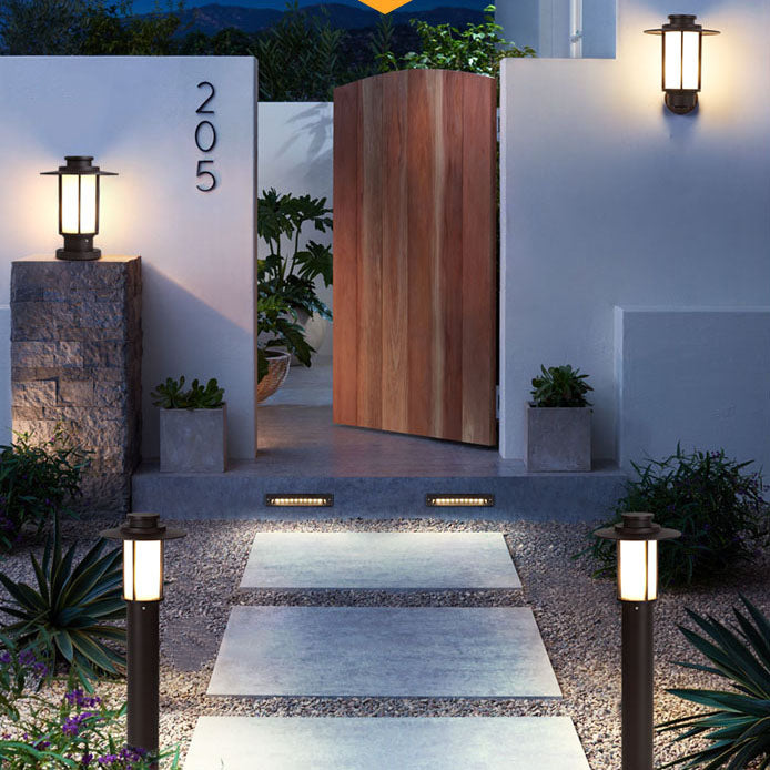 Coffee Cylinder Lantern Outdoor Landscape Light