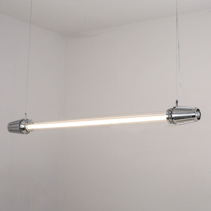 Industrial Aluminum Acrylic LED Island Chandelier