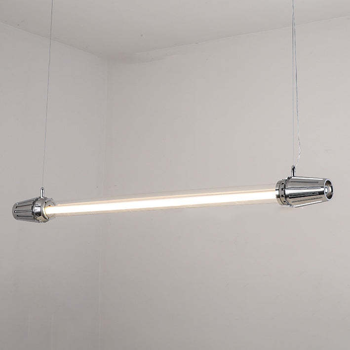 Industrial Aluminum Acrylic LED Island Chandelier