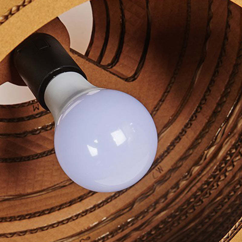 Retro Paper Elliptic Bell Trapezoid Polygonal Pendant Light