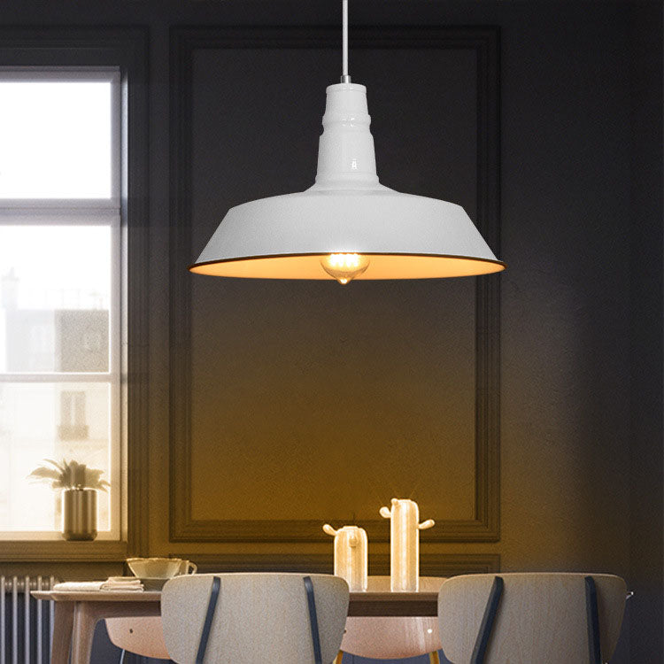 Industrial Round Iron Pendant Light