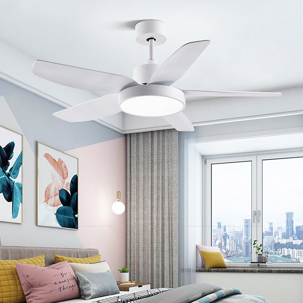 46" LED 6-Speed 5-Blade Ceiling Fan with Remote