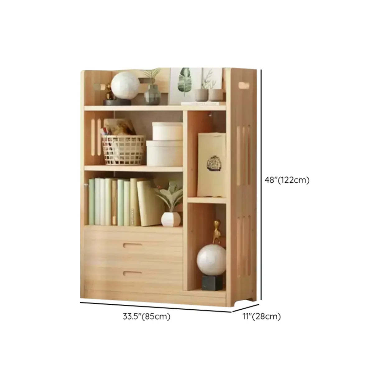 Modern Kids Wood Natural Bookshelf