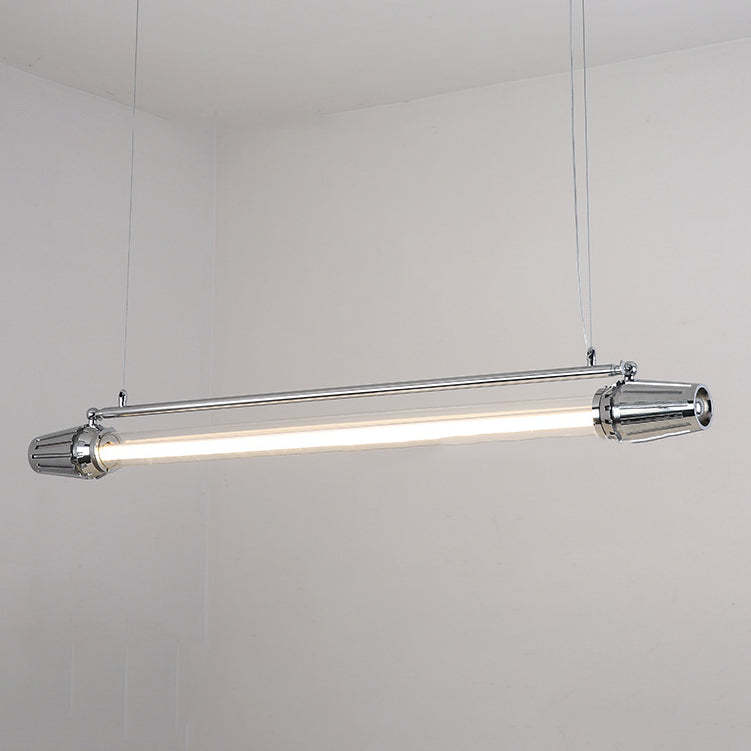 Industrial Aluminum Acrylic LED Island Chandelier