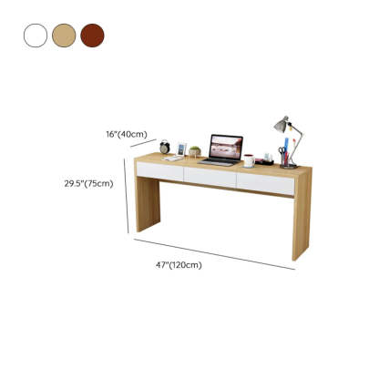 Natural Wood Drawer Medium Sled Writing Desk
