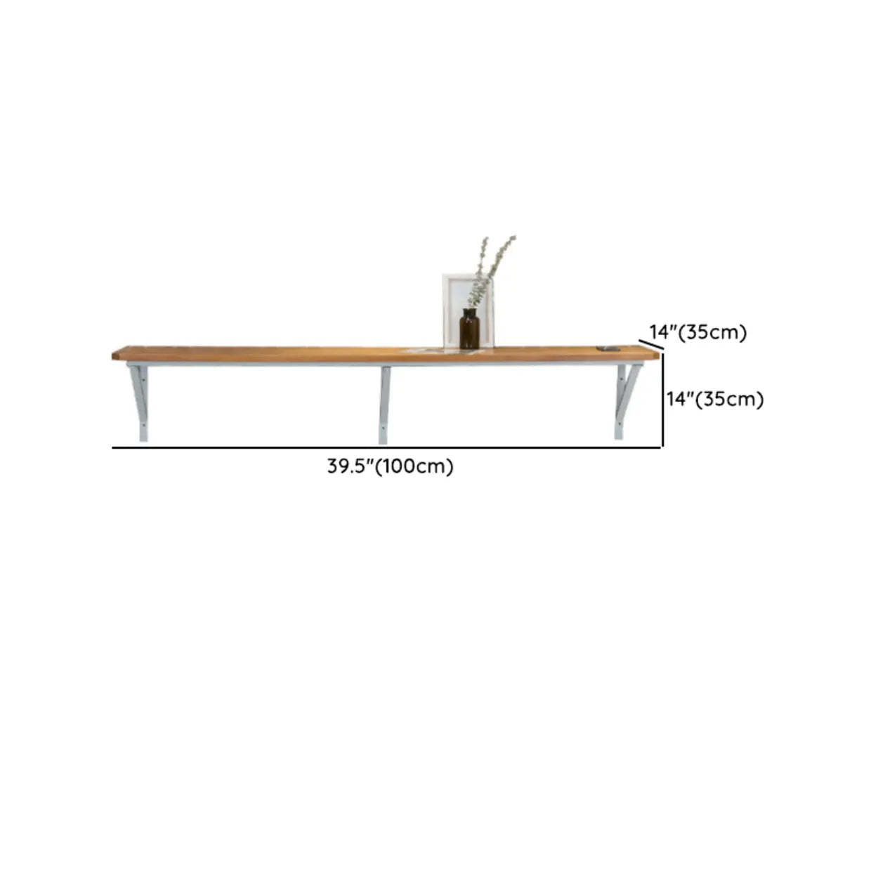 Modern Wood Adjustable Wall-Mounted Bar Table