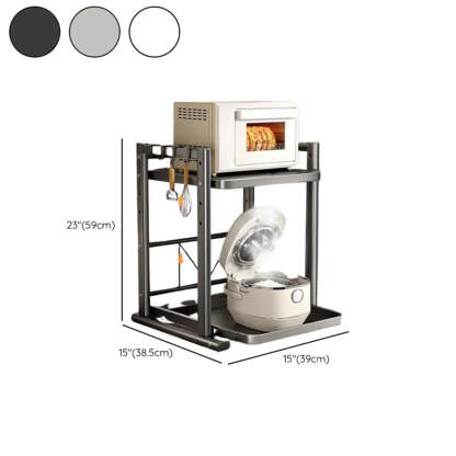 White Rust Resistant Steel Baker's Rack with Shelves