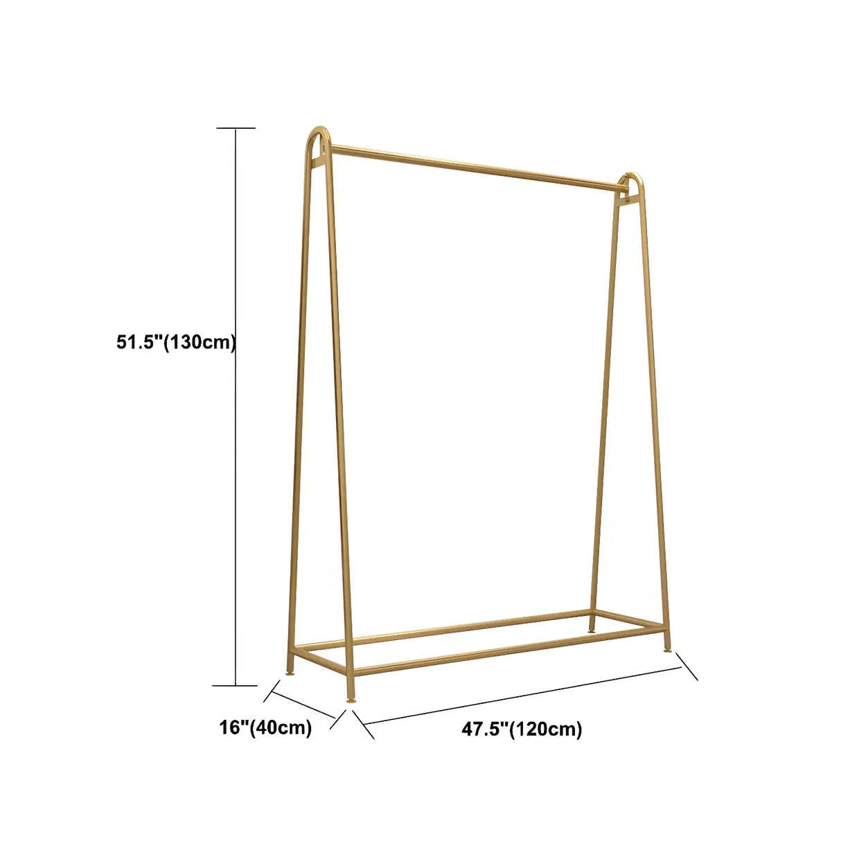 Minimalist Gold Metal A-Shaped Coat Rack