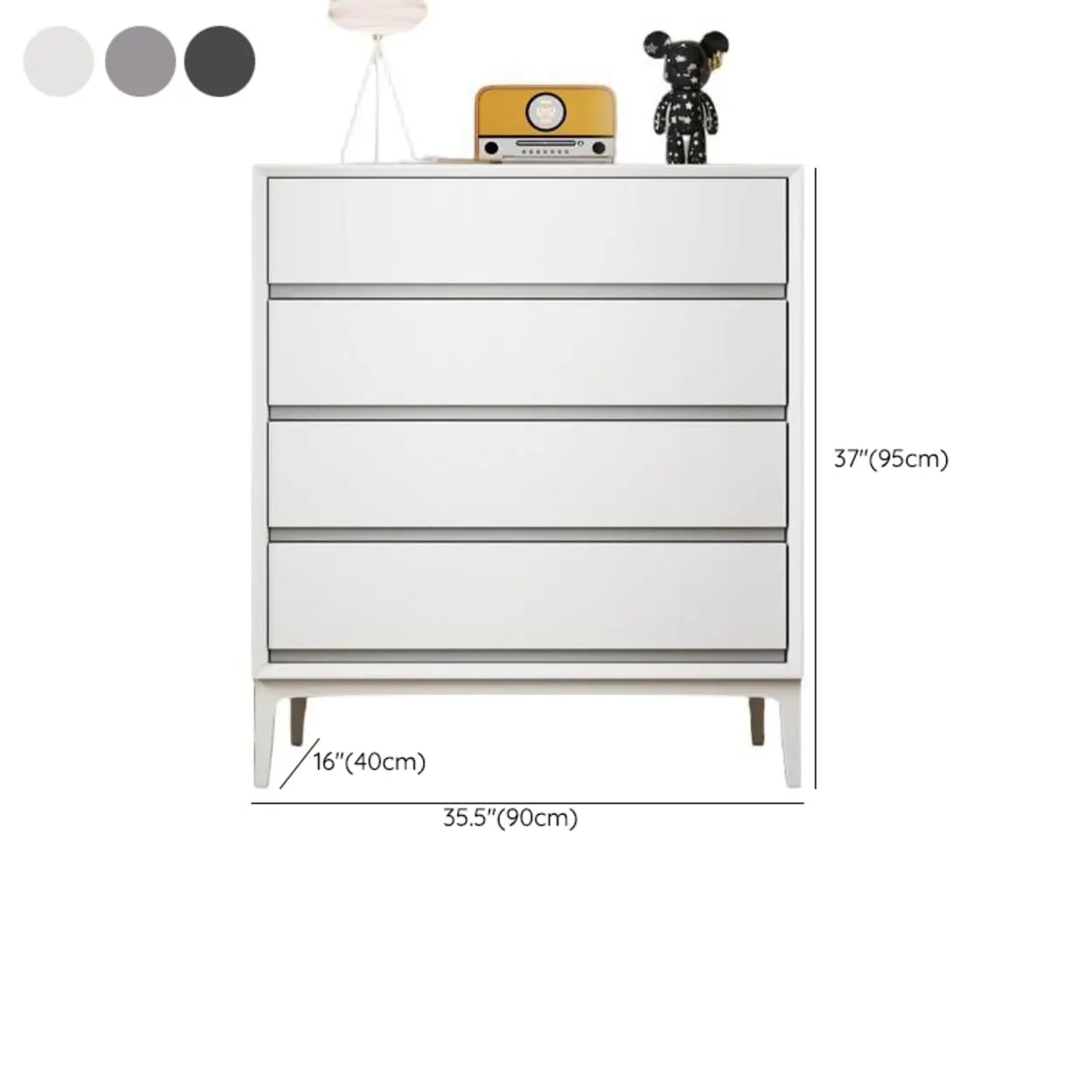 Wooden 8-Drawer Dresser Chest