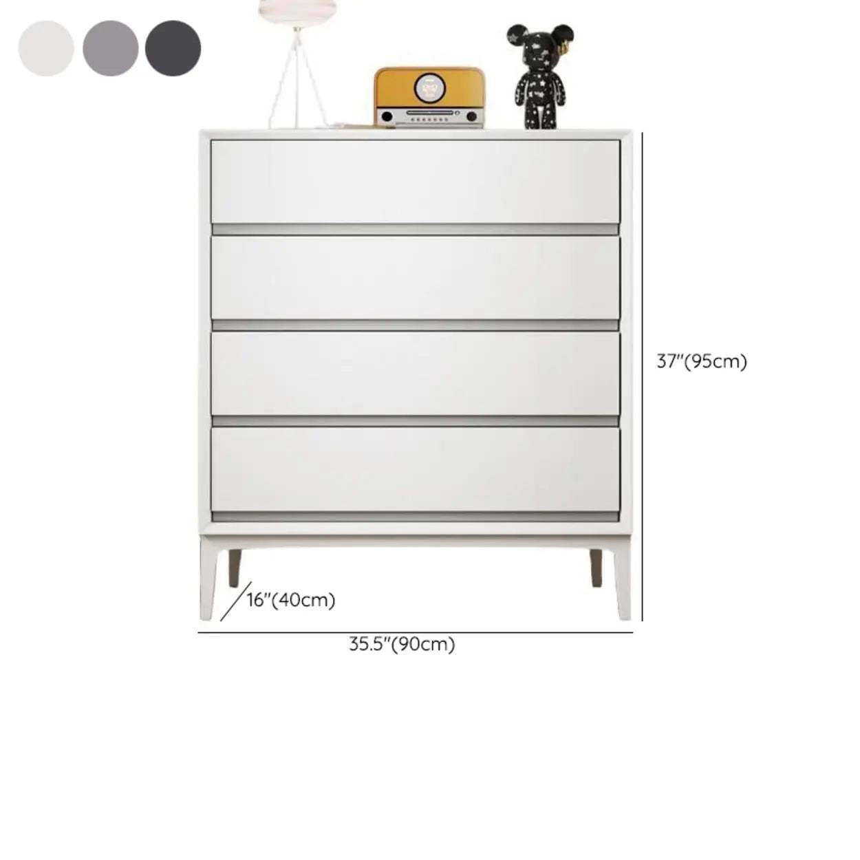Wooden 8-Drawer Dresser Chest