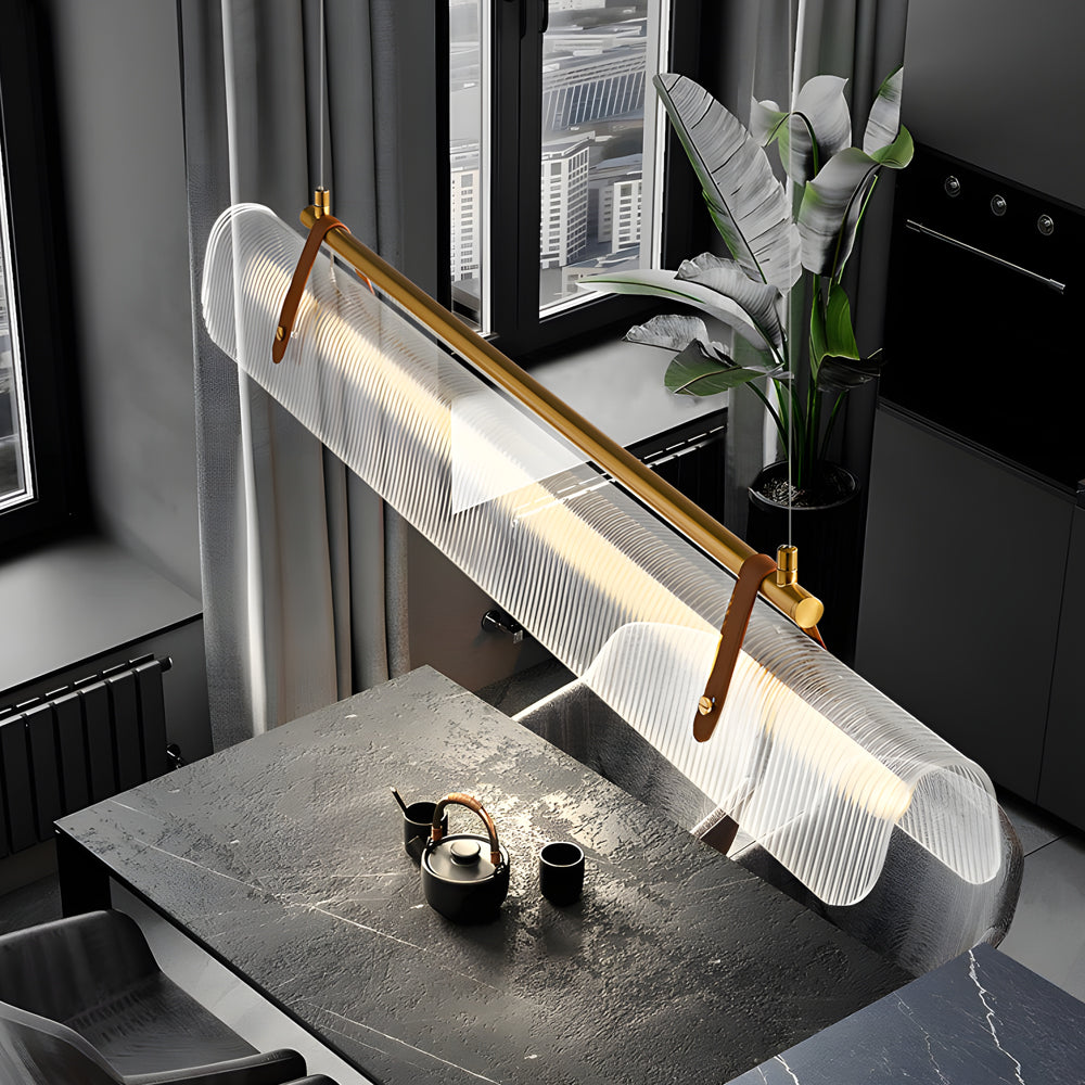 Acrylic Nami Linear Adjustable Island Pendant