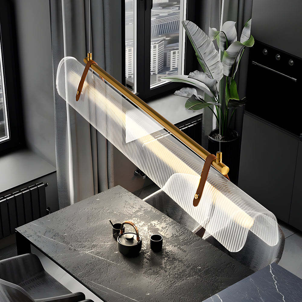 Acrylic Nami Linear Adjustable Island Pendant
