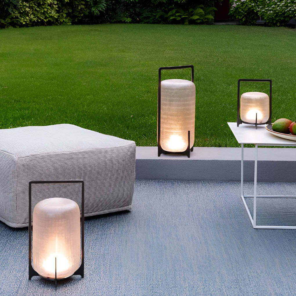 Portable Lantern Shaped Acrylic Waterproof LED Modern Outdoor Lights-Lighom