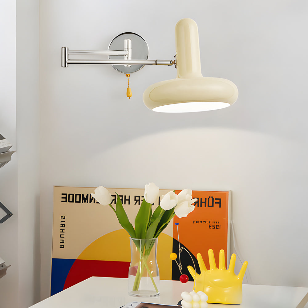 Creative Glass Swing Arm 3 Step Dimming Dimmable with Remote Wall Lamp-Lighom