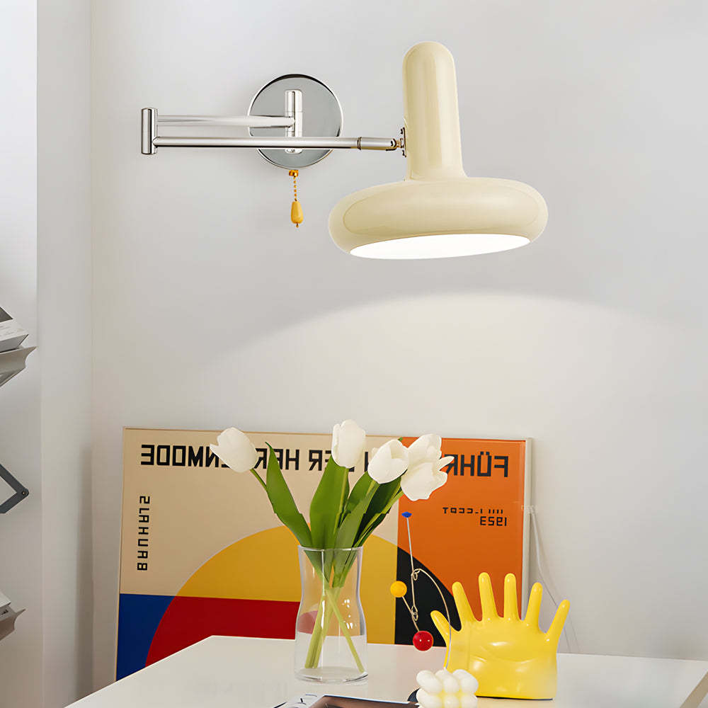 Creative Glass Swing Arm 3 Step Dimming Dimmable with Remote Wall Lamp-Lighom