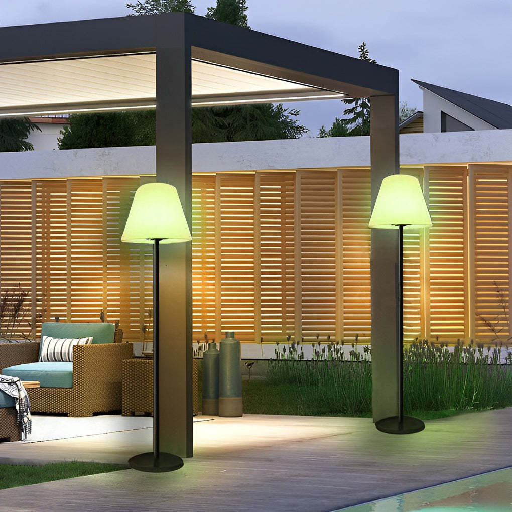 Modern Intelligent LED Metal and Shaded Floor Lamp-Lighom