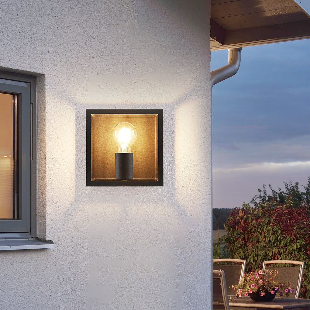 Square Frame Decorative Modern Wall Sconce Lighting Wall Light Fixture-Lighom