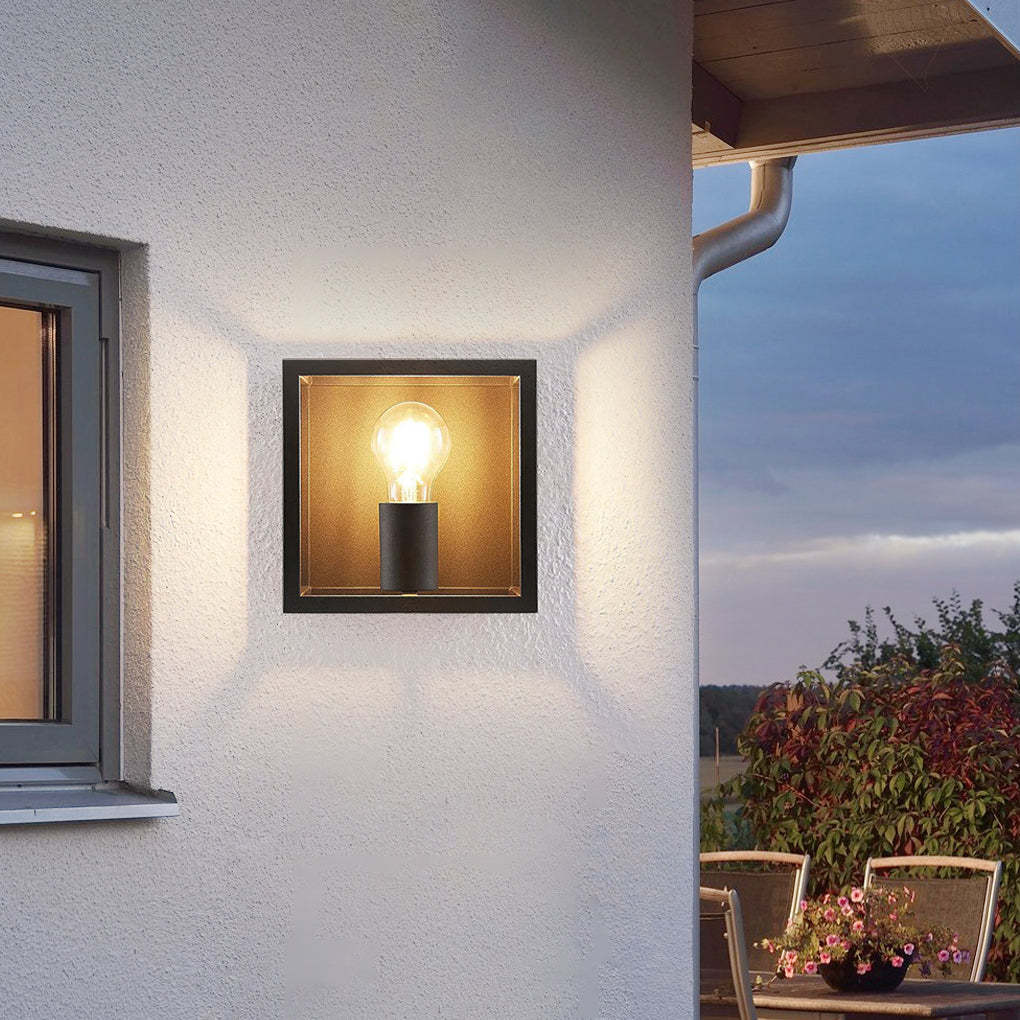 Square Frame Decorative Modern Wall Sconce Lighting Wall Light Fixture-Lighom