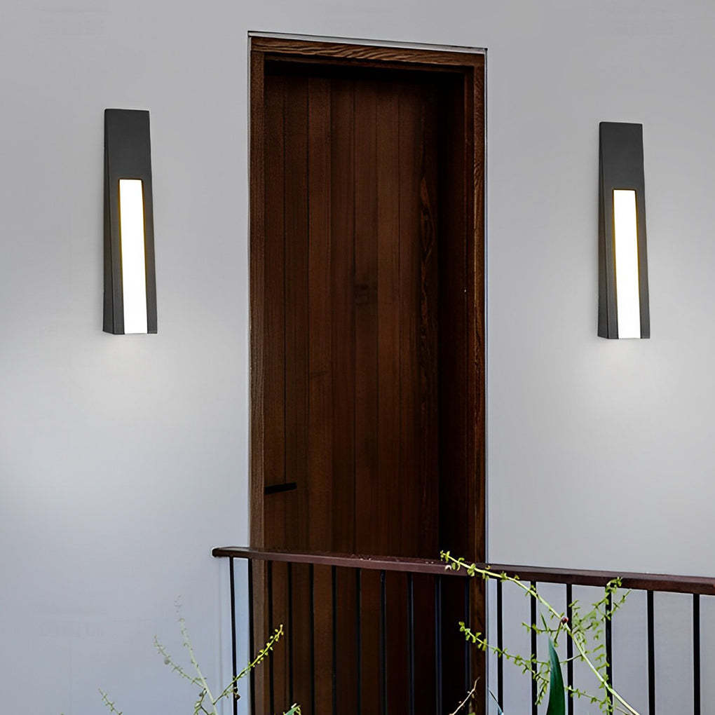 Minimalist LED Black Modern Outdoor Wall Light