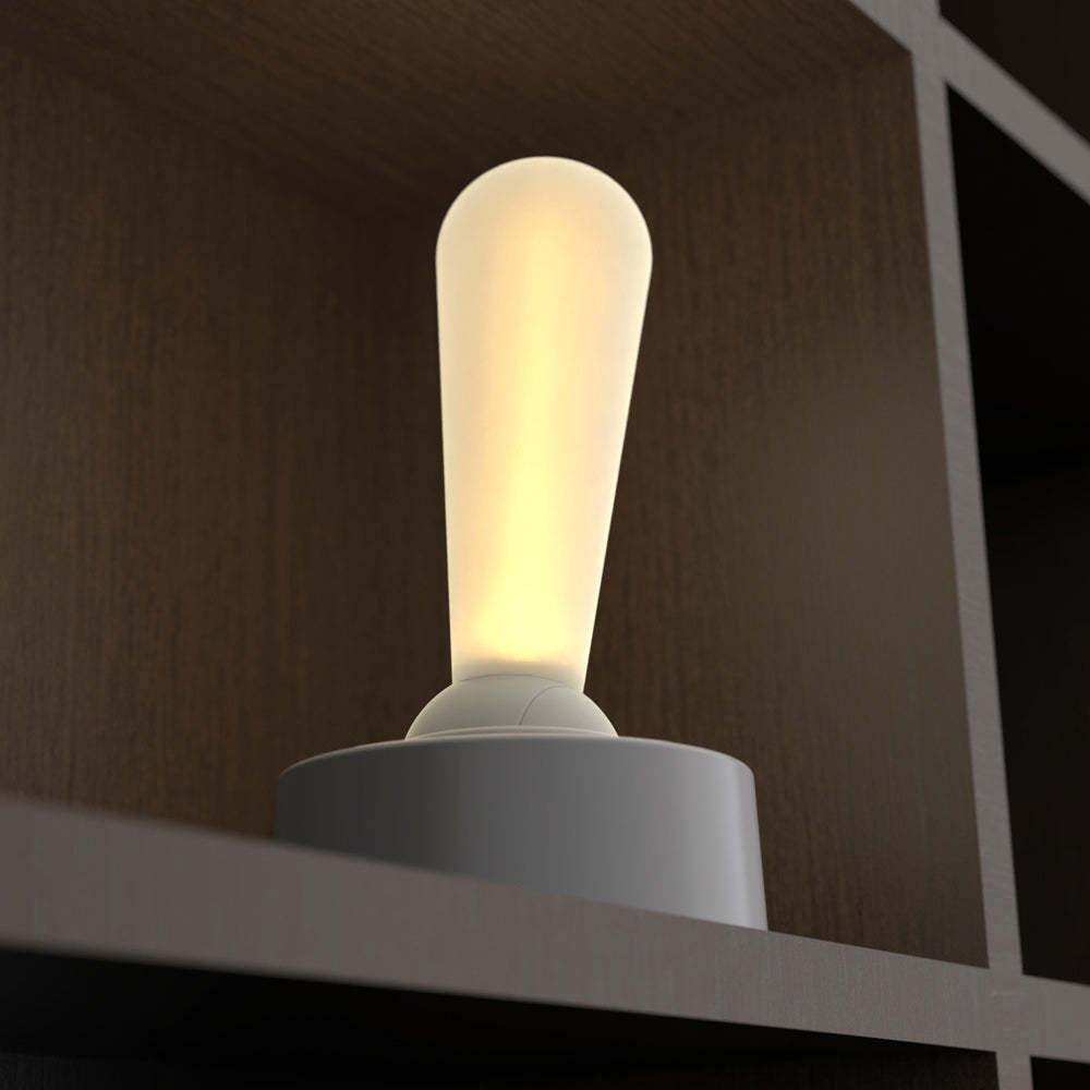 Portable USB Bedside Desk Night Light with Modern Toggle Switch and Warm Glow-Lighom