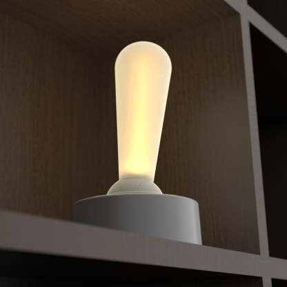 Portable USB Bedside Desk Night Light with Modern Toggle Switch and Warm Glow-Lighom