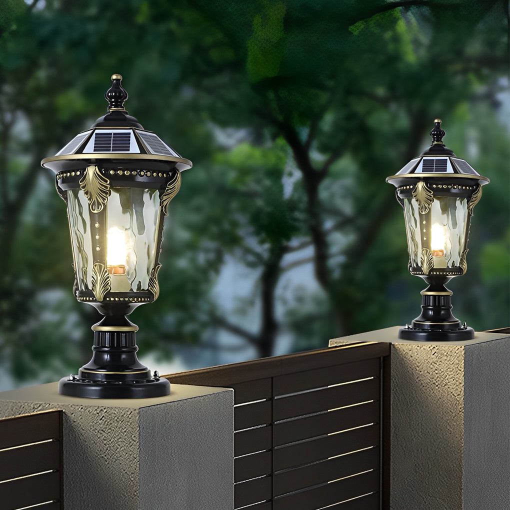 Dual Purpose Aluminum Retro Solar Fence Post Light