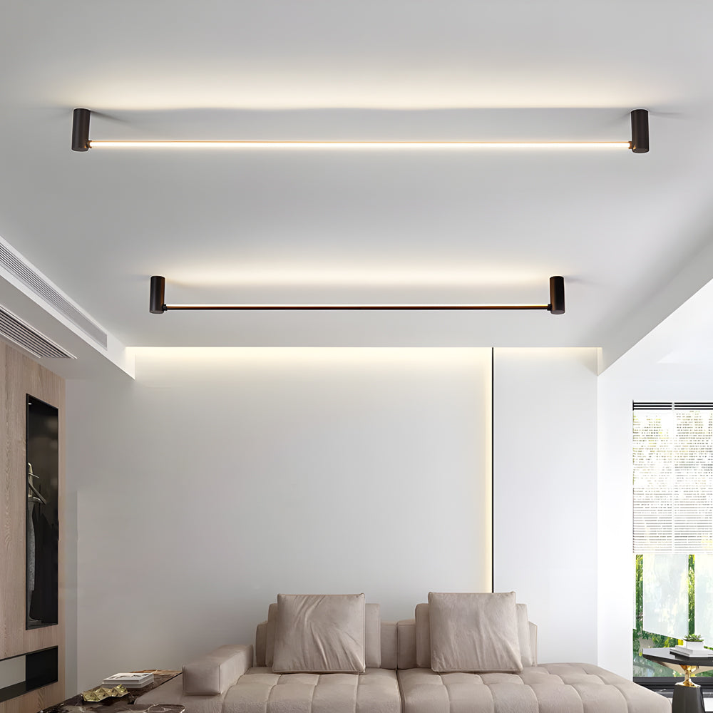 Modern Black LED Linear Ceiling Light