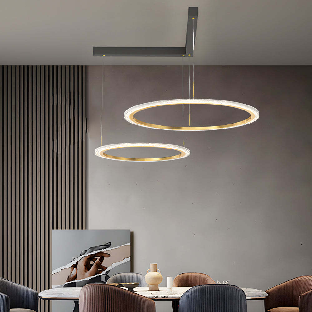 2/3-Circle Ring Minimalist Modern Ceiling Light