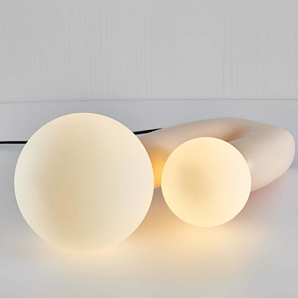 2-Light Modern Beige Cactus LED Accent Lamp