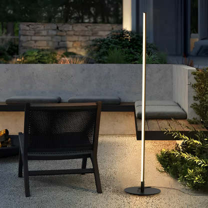 Waterproof Minimalist Outdoor Strip LED Floor Lamp-Lighom
