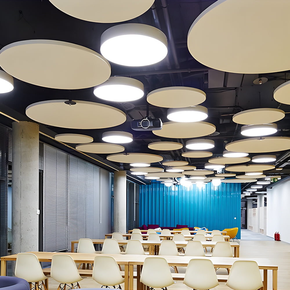 Round Pendant LED Modern Suspended Office Light