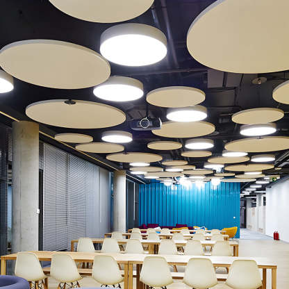 Round Pendant LED Modern Suspended Office Light