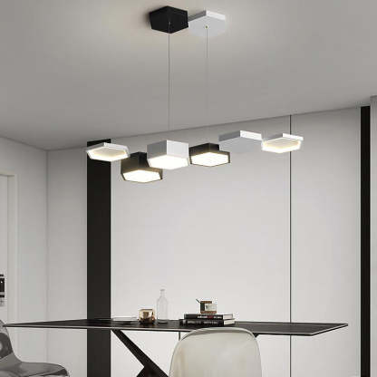 Geometric Minimalist Dimmable LED Modern Dining Chandelier