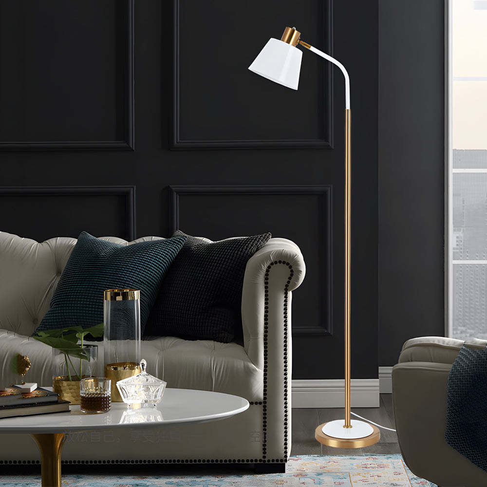 62" Metal 1-Bulb Rotatable Reading Floor Lamp