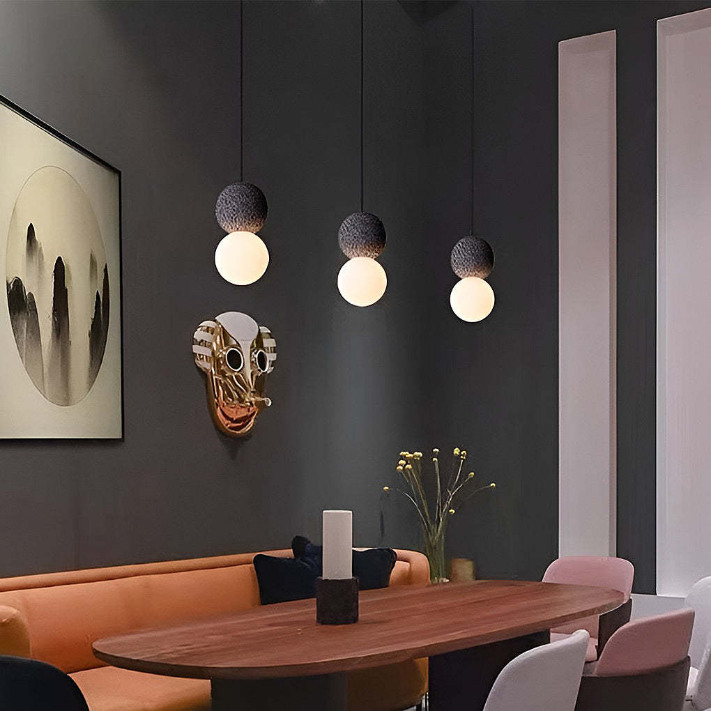 Creative Round LED Nordic Wall Lamp Sconces Pendant Light Hanging Lamp-Lighom
