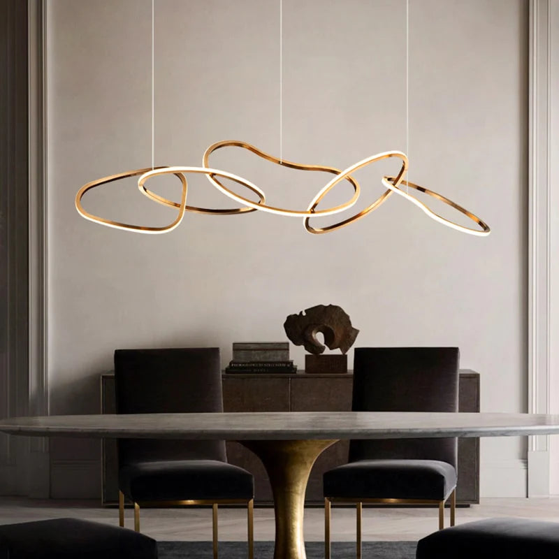Irregular Circular Chainlink Dimmable Plated