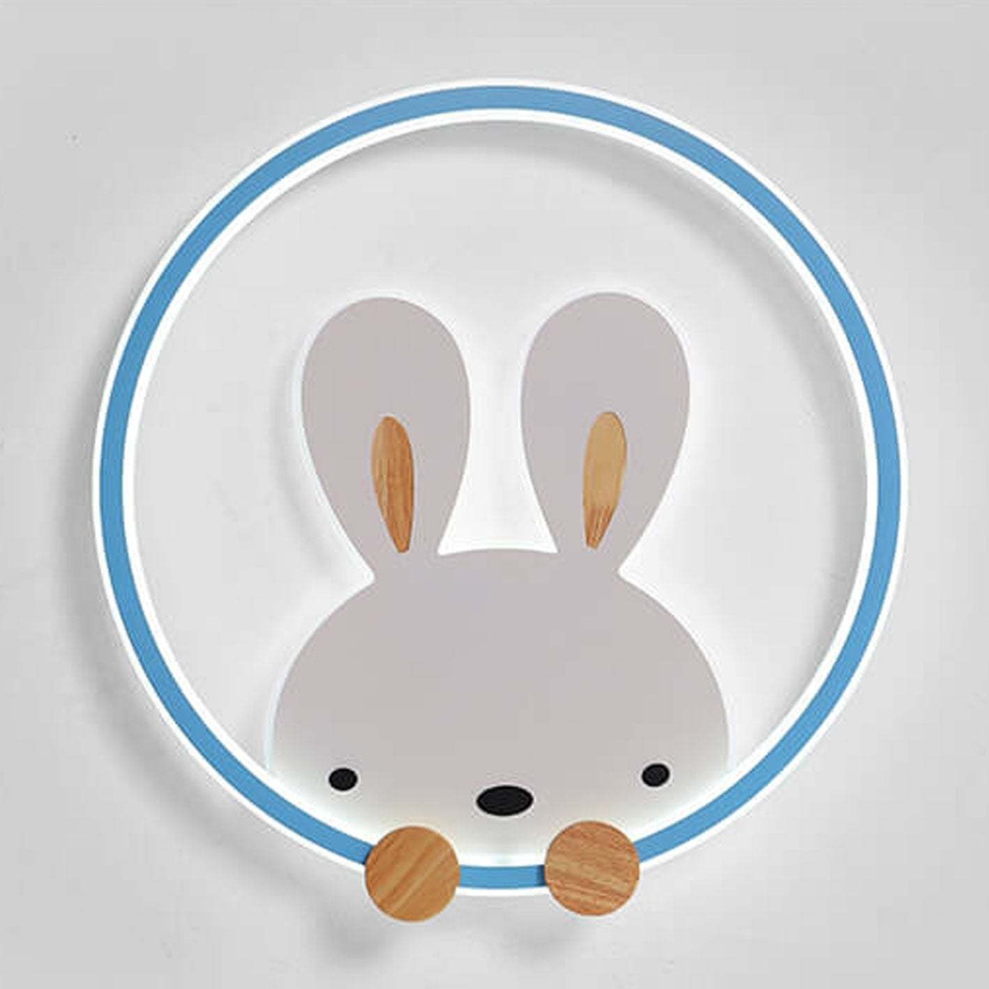 Modern Cartoon Rabbit LED Flush Mount Light