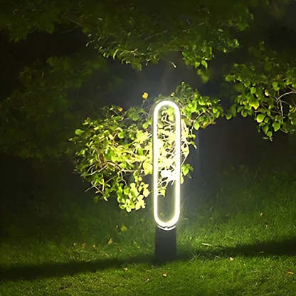 Waterproof Long Strip Aluminum LED Black Modern Solar Pathway Lights-Lighom