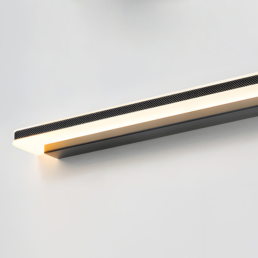 Matte Black Dimmable Linear LED Bathroom Vanity Light with Modern Acrylic-Lighom