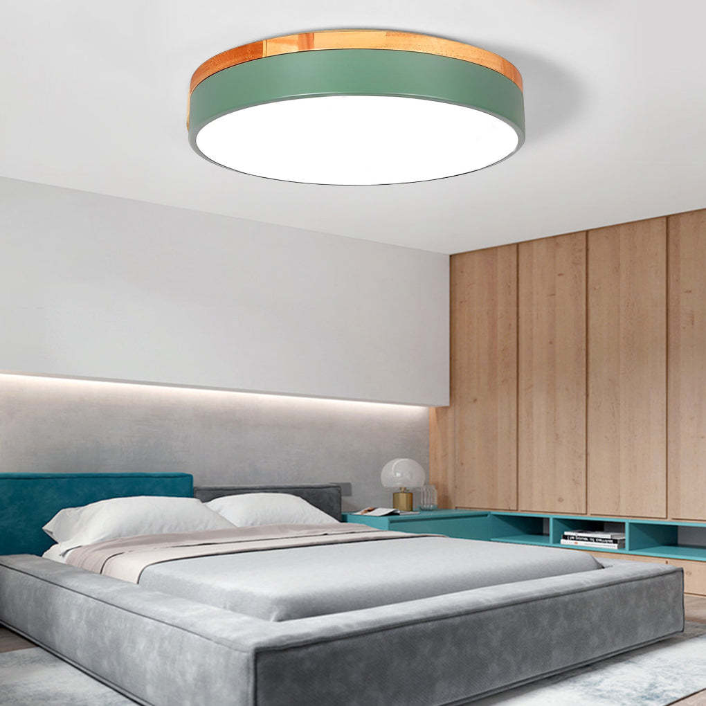 12" Circular LED Modern Flush Mount Ceiling Lamp