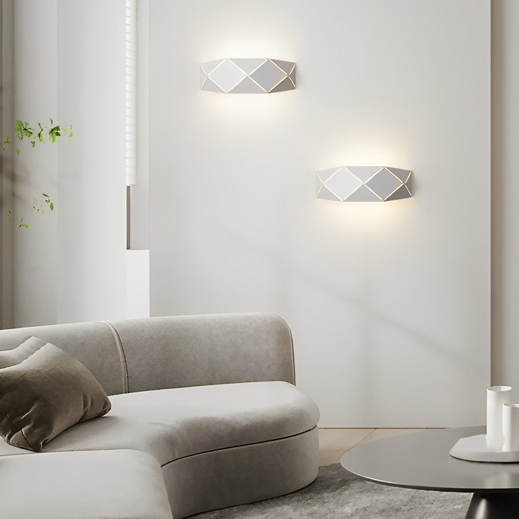 Minimalist Creative Geometric Iron Acrylic Modern Wall Lights Wall Lamp-Lighom