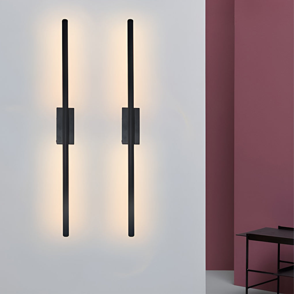 Electroplated Metal Strip LED Modern Wall Sconce Lighting Wall Lamp-Lighom