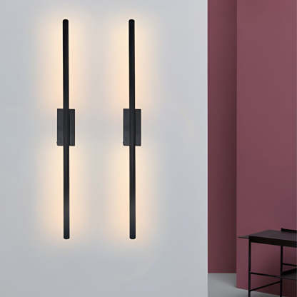 Electroplated Metal Strip LED Modern Wall Sconce Lighting Wall Lamp-Lighom