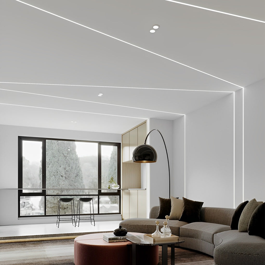 Mini Recessed Invisible LED Strip Lights Under Cabinet Lighting Linear Lights-Lighom
